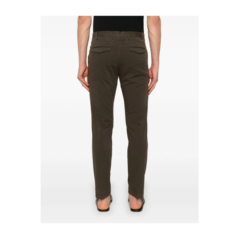 PT Torino Bruine Broek met Verborgen Sluiting Brown Heren