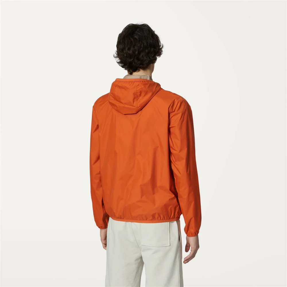 K-way Jacques Plus.2 Double Omkeerbare Lichtgewicht Jas Orange Heren