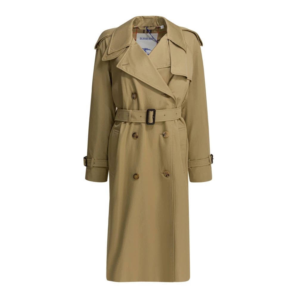 Burberry Women's Beige Trench Coats, 2XS, Long Castleford Trench Coat