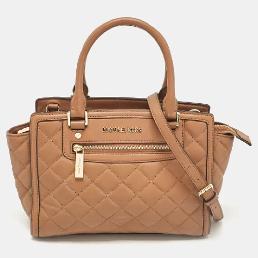Michael Kors Pre-owned Leather totes Brown Dames