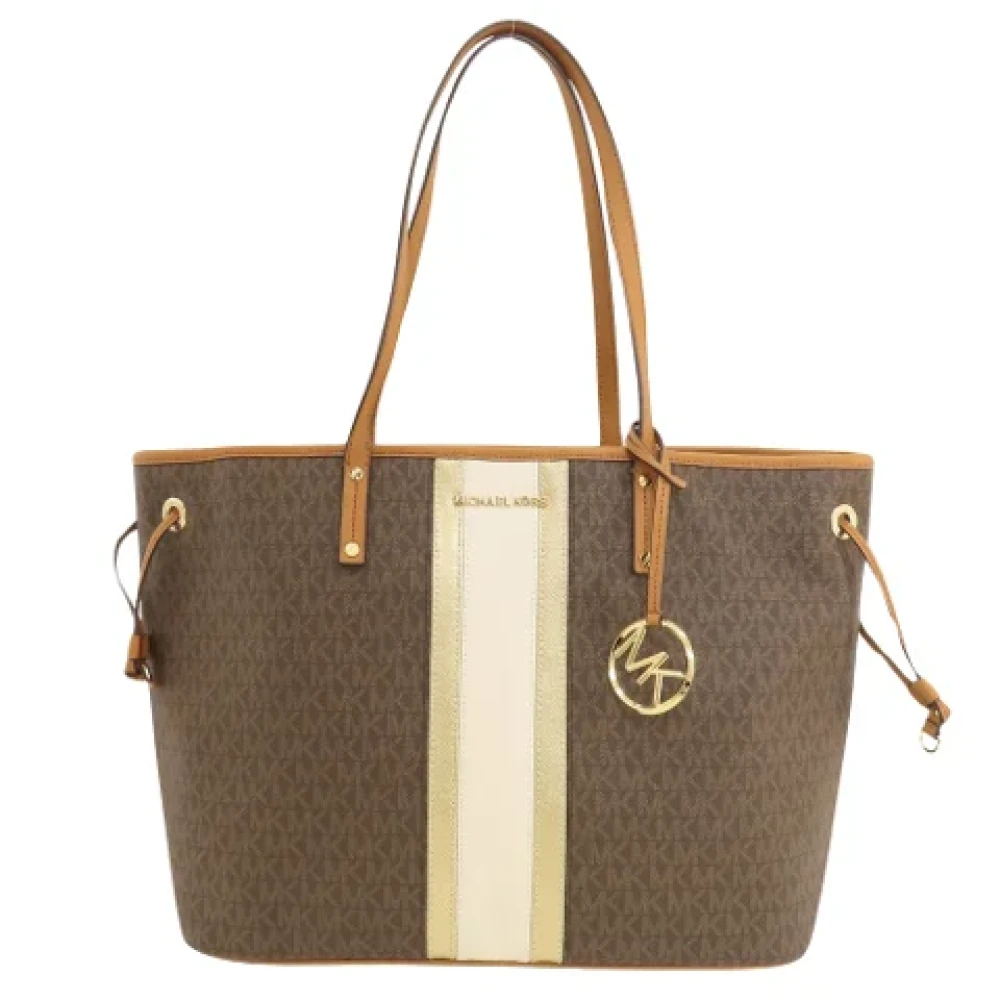 Michael Kors Pre-owned Canvas shoulder-bags Brown Dames