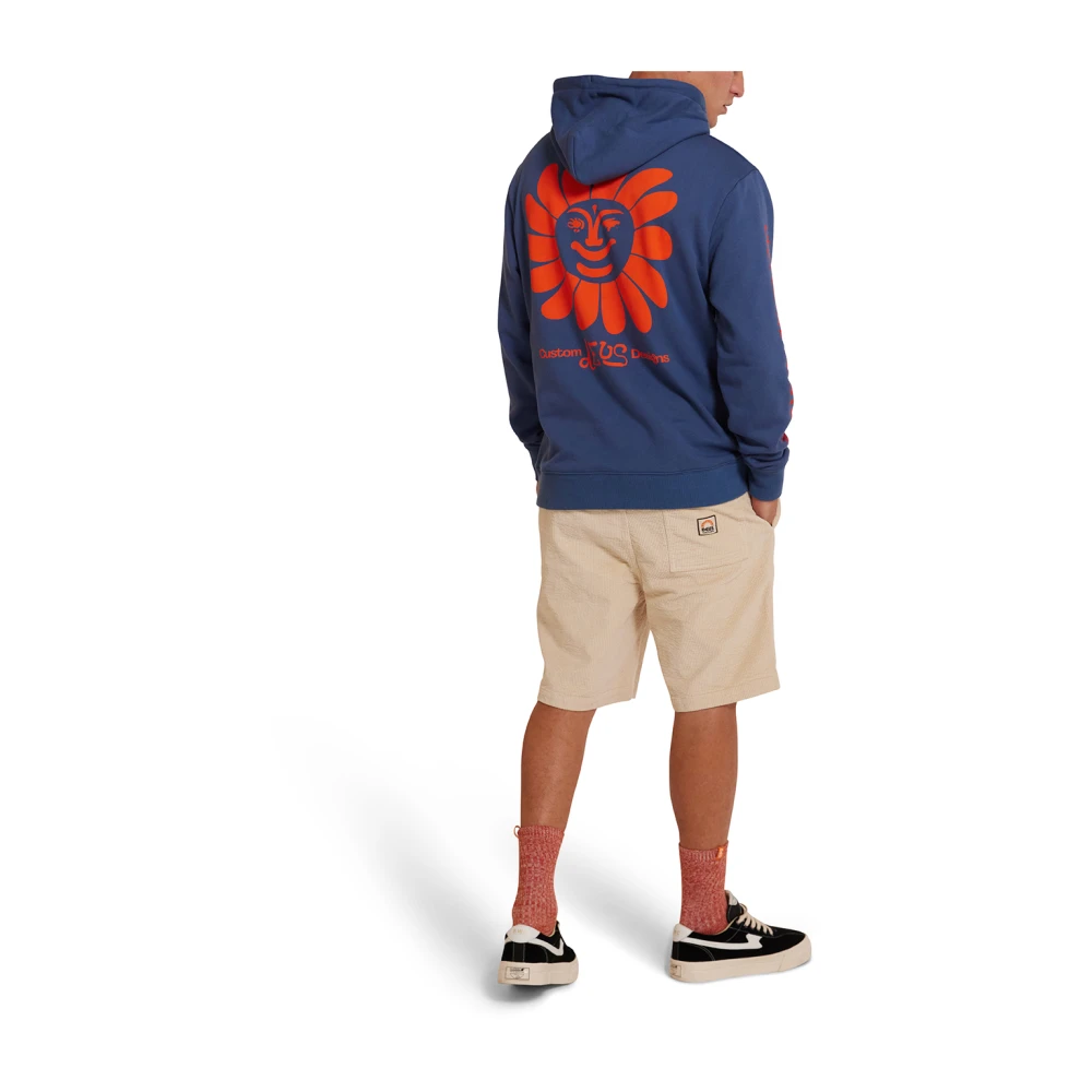 Deus Ex Machina Vintage Helios Hoodie Blue Heren