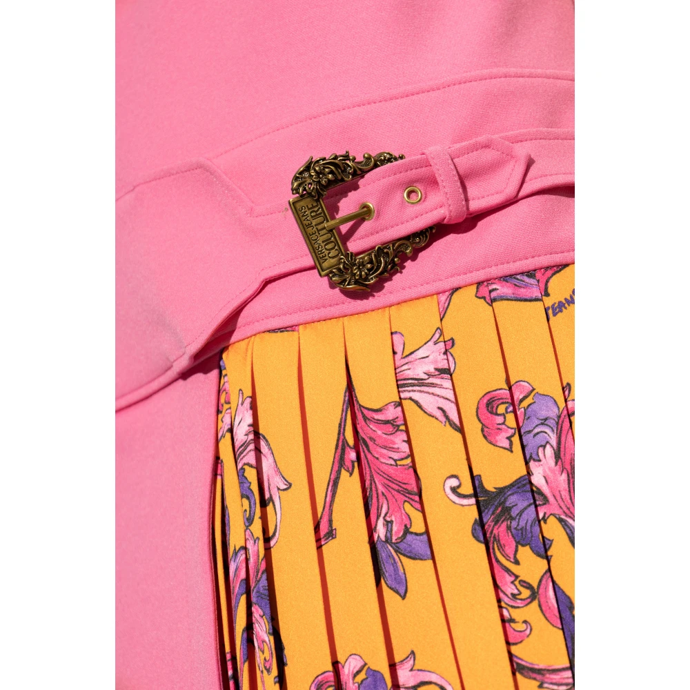 Versace Jeans Couture Jurk met decoratieve applicatie Pink Dames