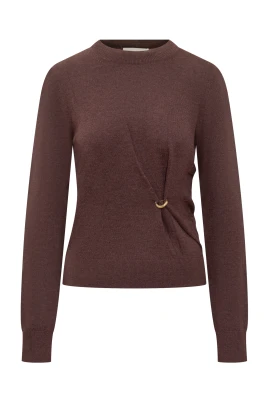 Cosima Draped Knit Sweater