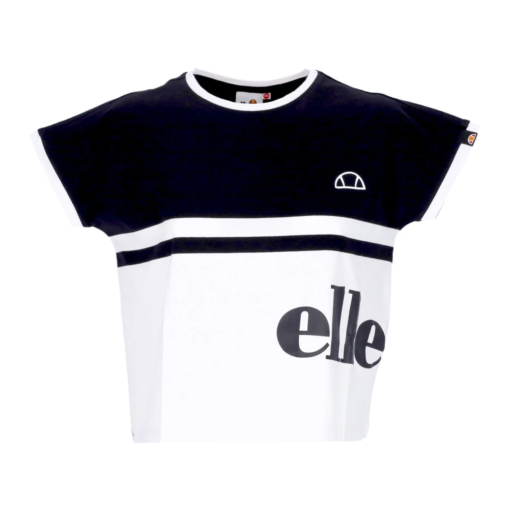 Ellesse Zwarte Crop Tee Shirt Casual Black Dames