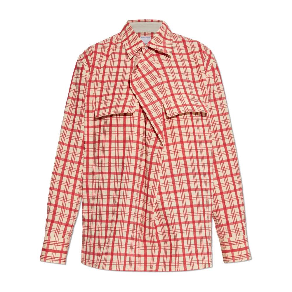 Bottega Veneta Top met ruitpatroon Red Dames