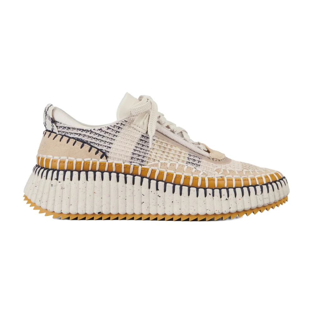 Chloé Bruine Sneakers Eco-Design Model Dames Schoenen