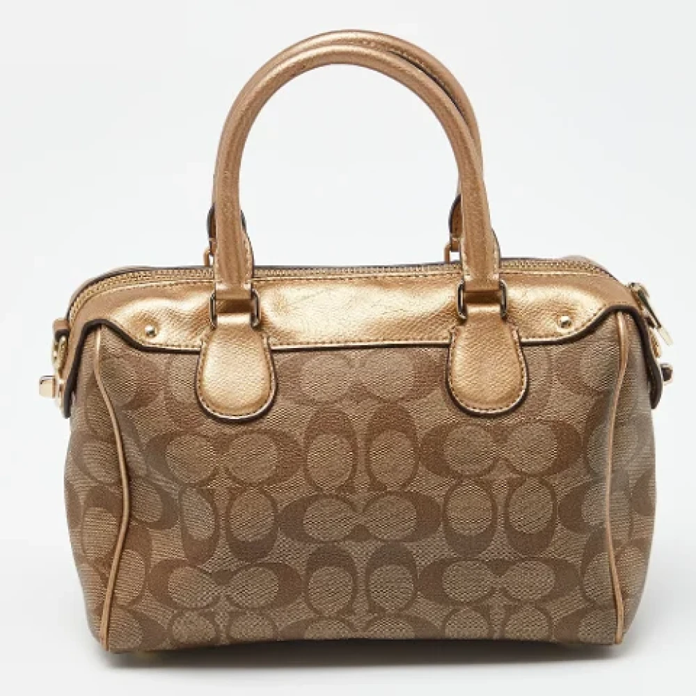 Coach Pre-owned Leather handbags Brown Dames