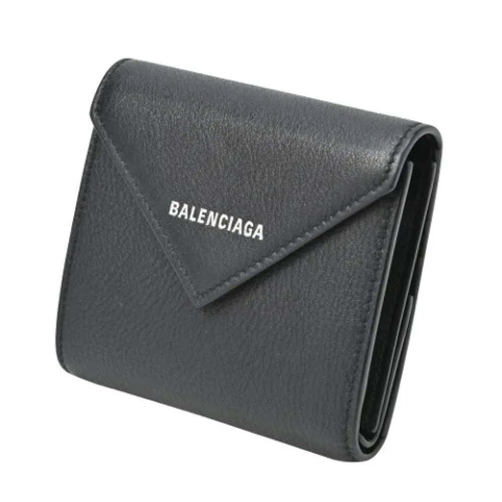 Balenciaga Vintage Pre-owned Leather wallets Black Unisex