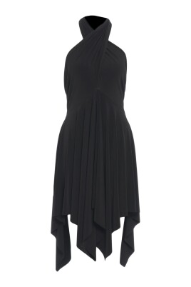 black-halter-neck-mini-dress