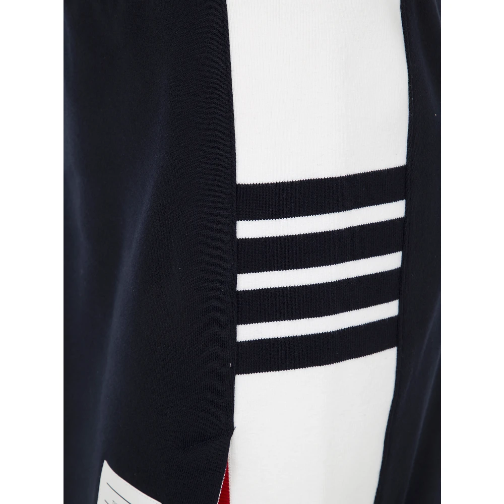 Thom Browne Klassieke Mini Rok met Engineered 4 Bar Blue Dames