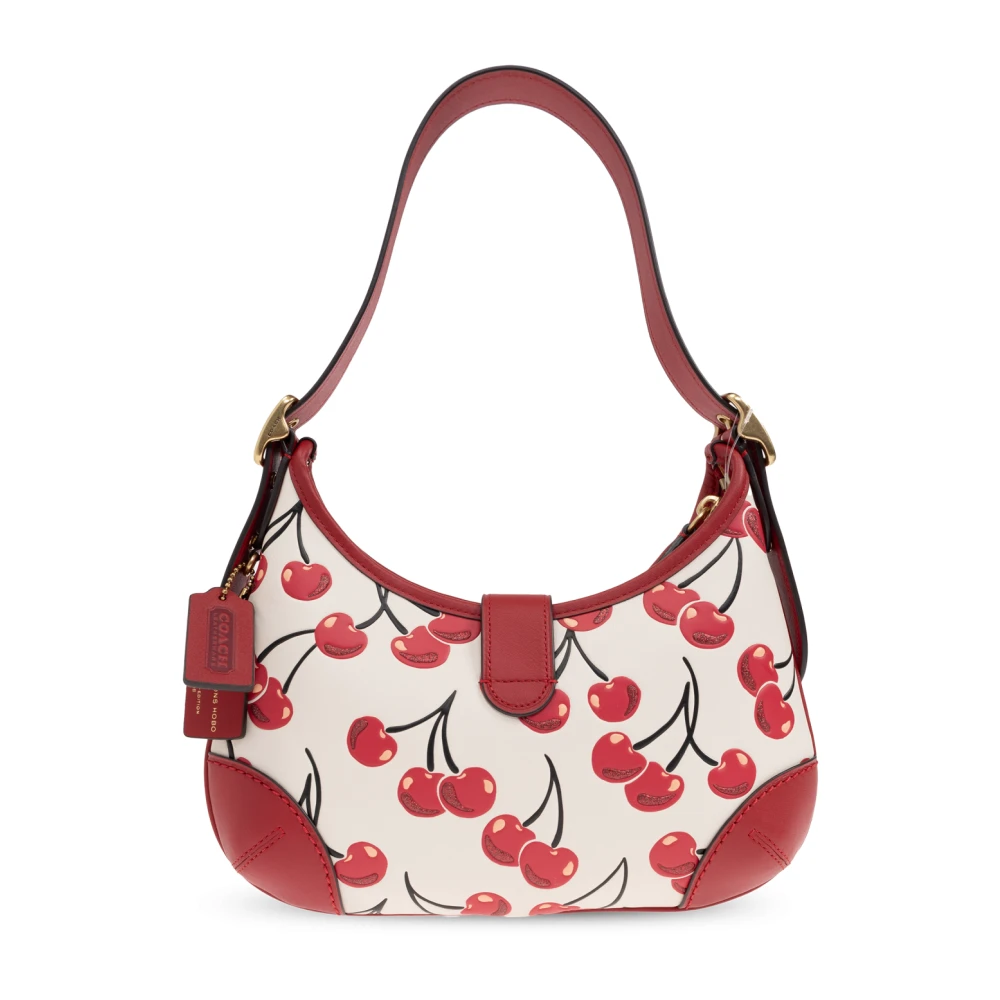 Coach Schoudertas Hamptons met print Beige Dames