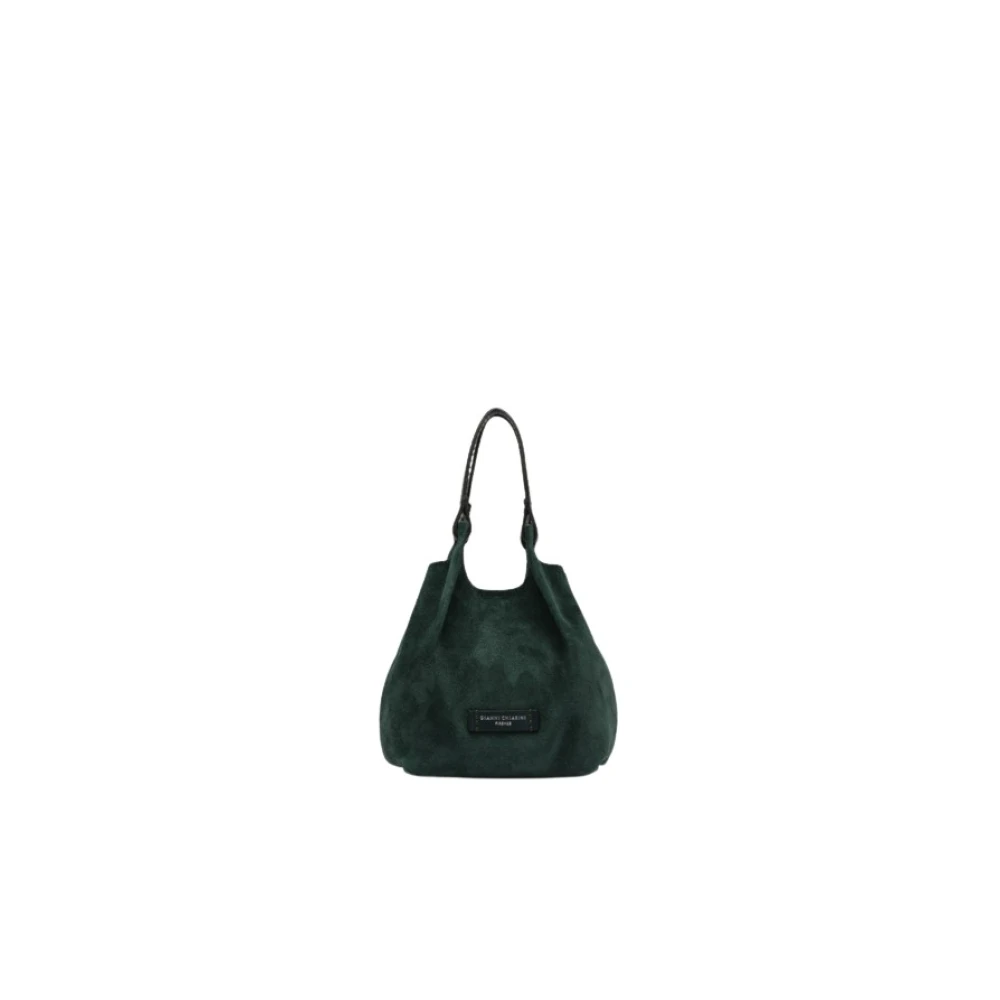 Gianni Chiarini 14603 Borsa Dua Suede Velvet Green - Immagine 4