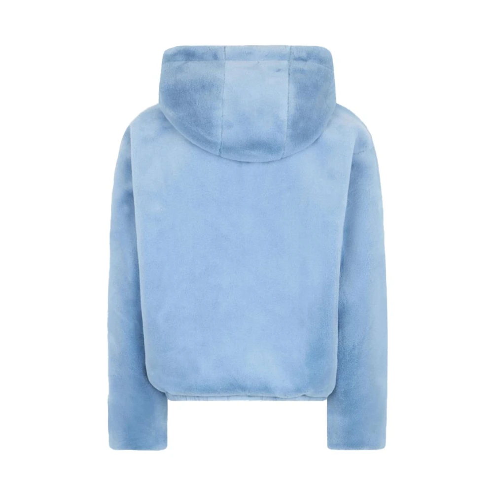 Moose Knuckles Omkeerbare donsjas met capuchon Blue Dames