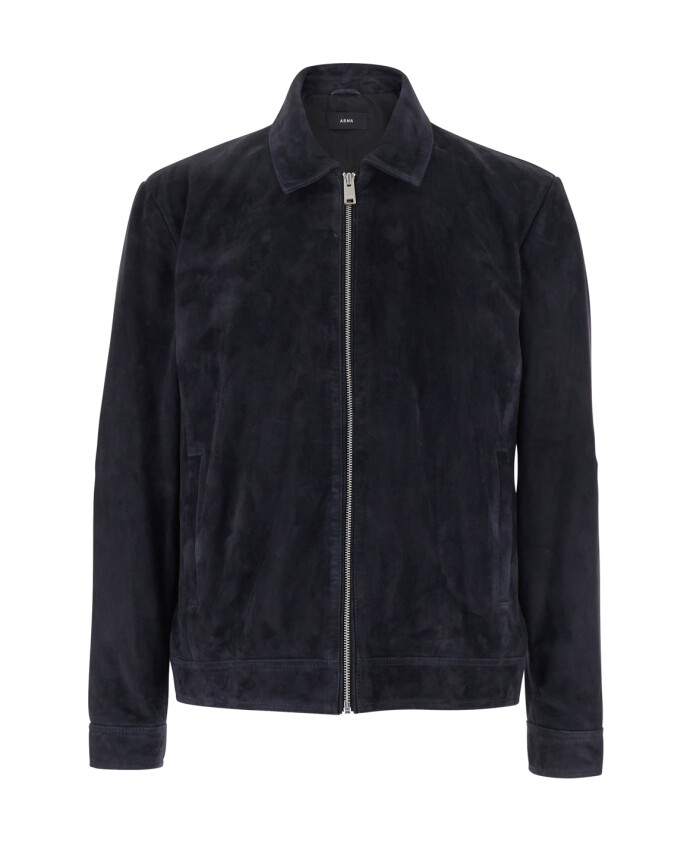 veste-bleue-en-daim-avec-col-classique
