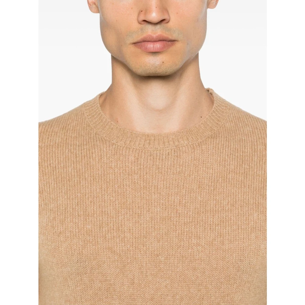 Roberto Collina Kameel Sweater Collectie Brown Heren