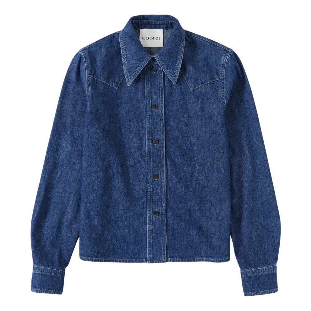 Closed Blauwe Blouses Blue Dames