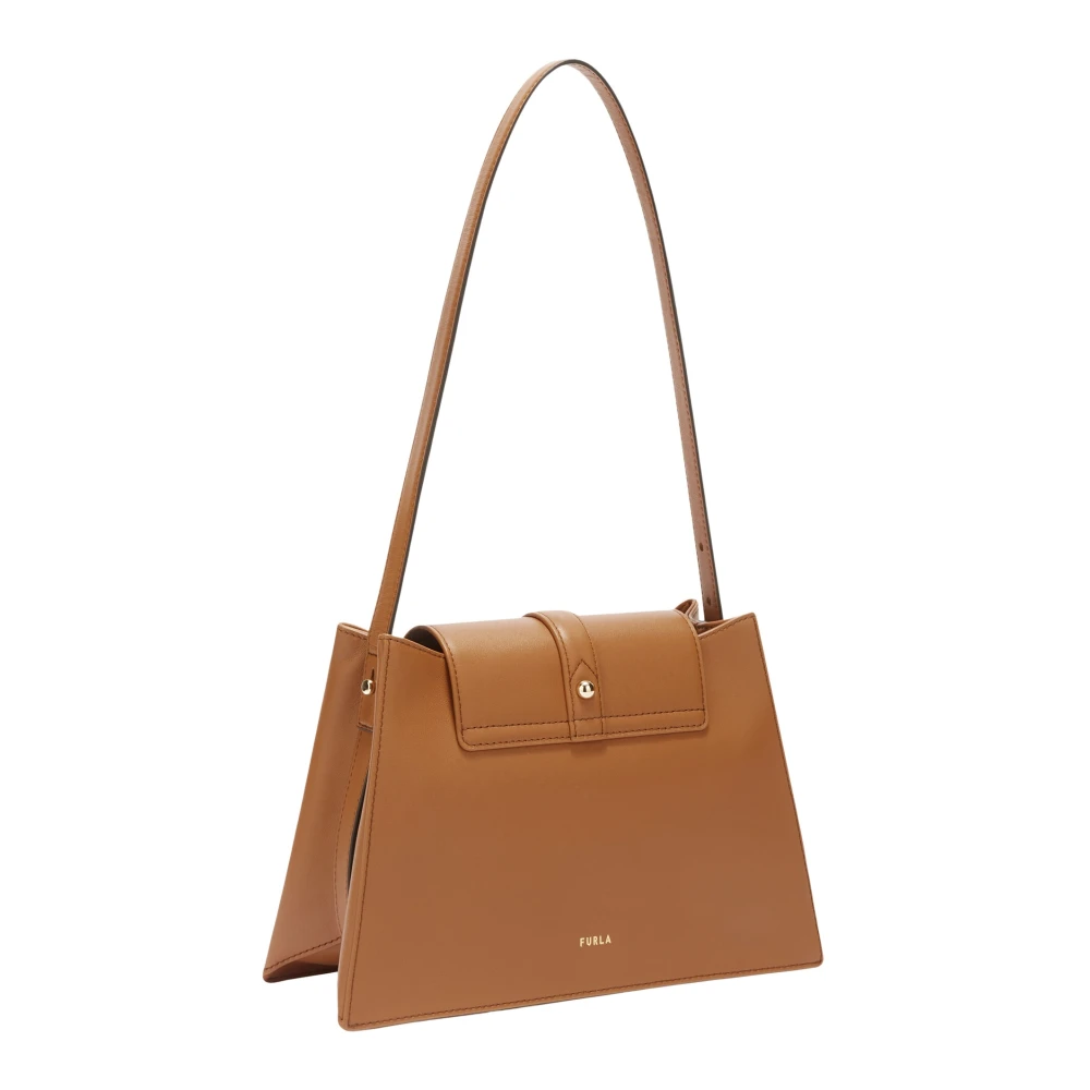 Furla Nuvola Schoudertas Brown Dames