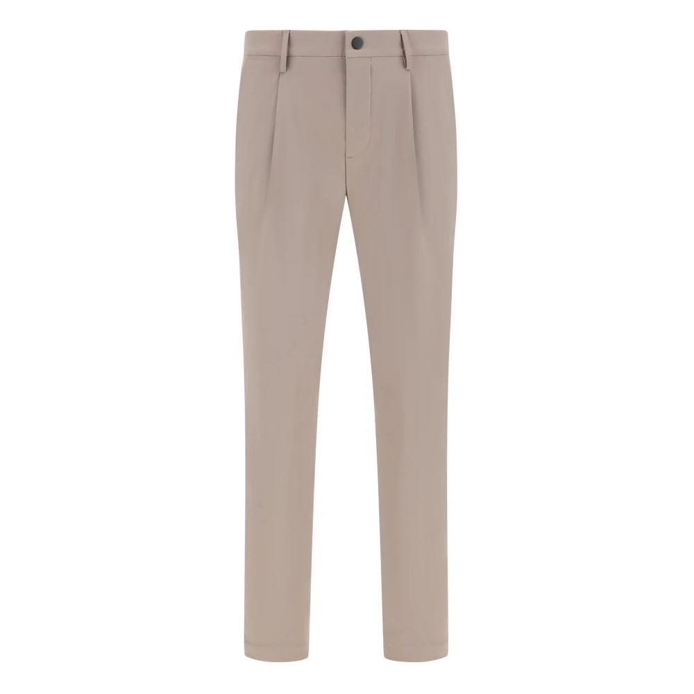 Boggi Milano B-Tech Stretch Nylon Byxor Beige, Herr