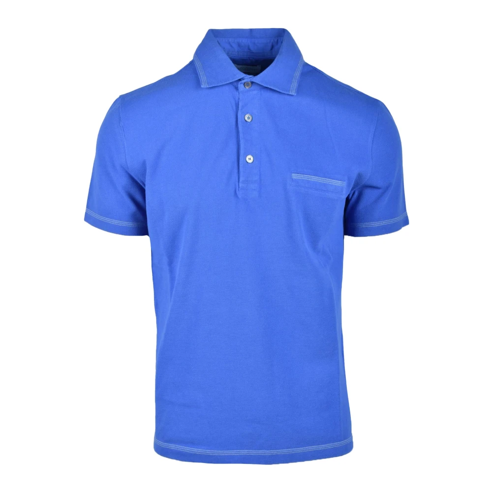 Ballantyne Katoenen Polo Shirt Blue Heren