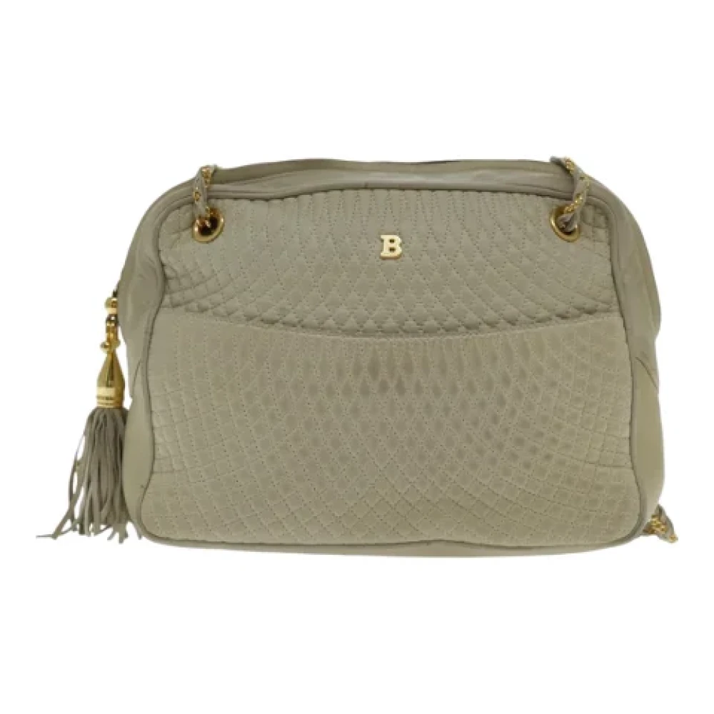 Bally Pre-owned Leather crossbody-bags Beige Dames