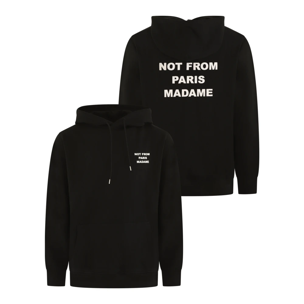 Drole de Monsieur Hoodie Slogan Black Heren