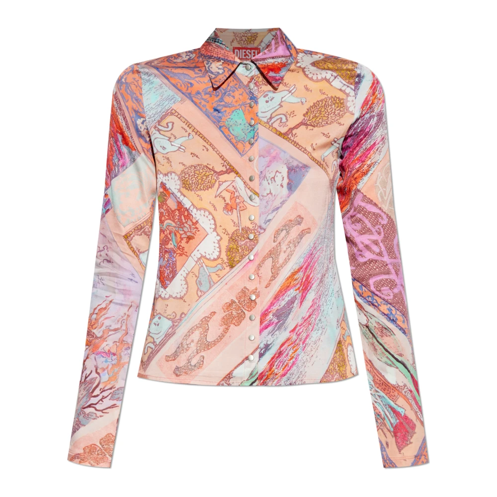 Diesel Donna Multicolor Camicette E, 3XS, New,