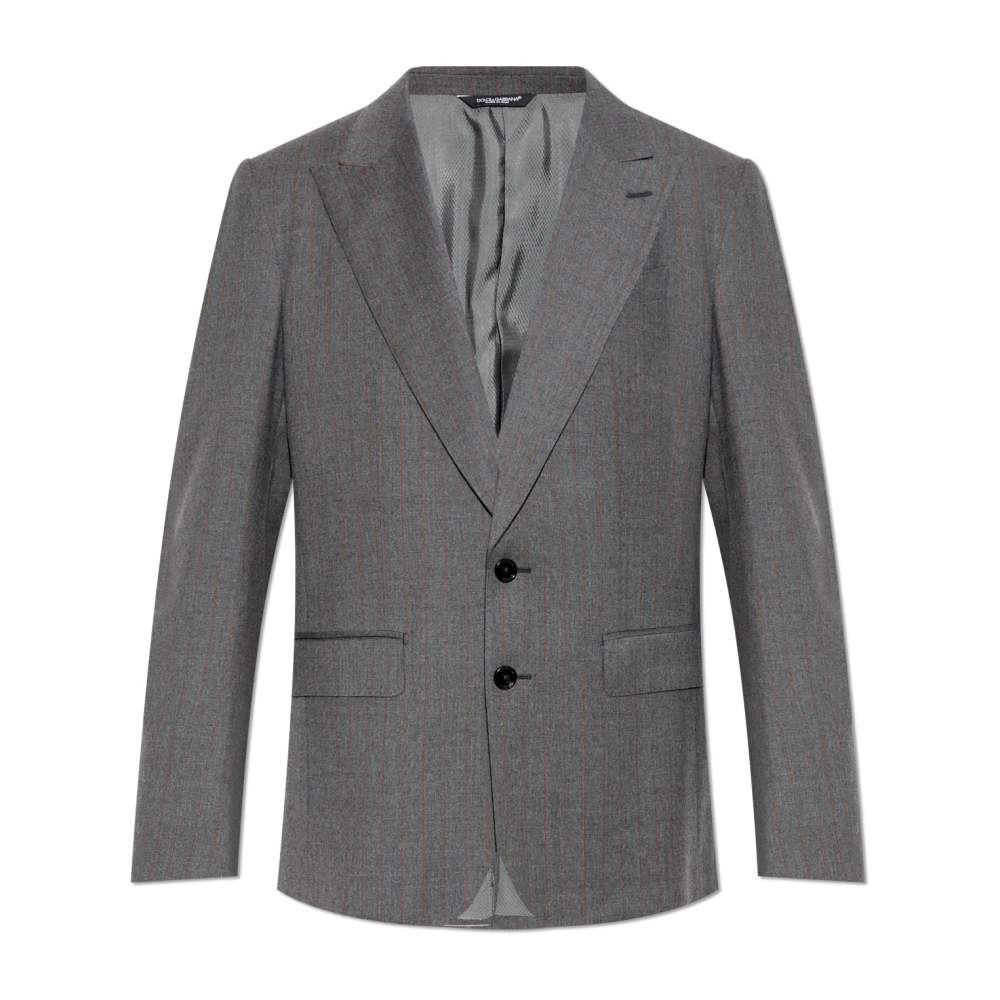 Dolce & Gabbana Homme Gris - Blazer En Laine - Vestes - Taille: S