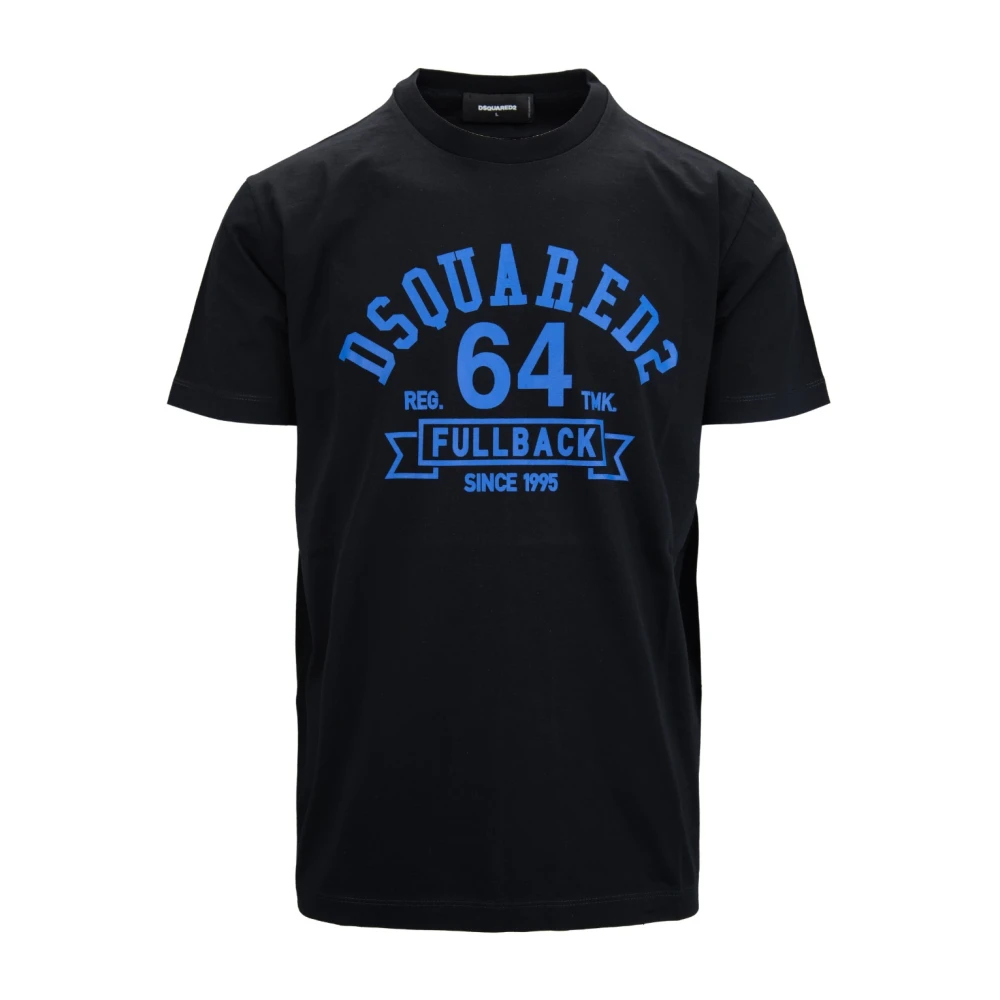 Dsquared2 Men's Black T-Shirts, S, Slip-On T-Shirt
