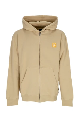 Huvtröja med dragkedja i Havre