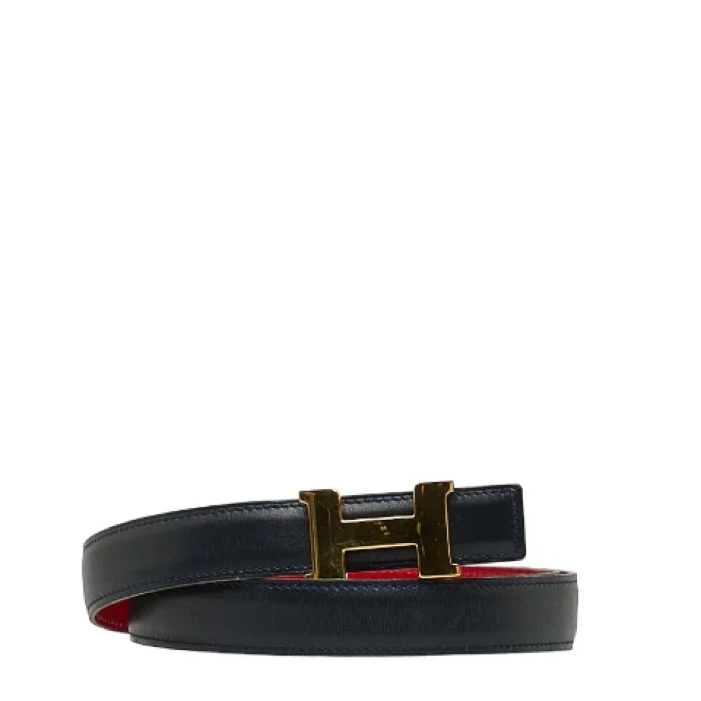 Hermès Vintage Pre-owned Leather belts Black Dames