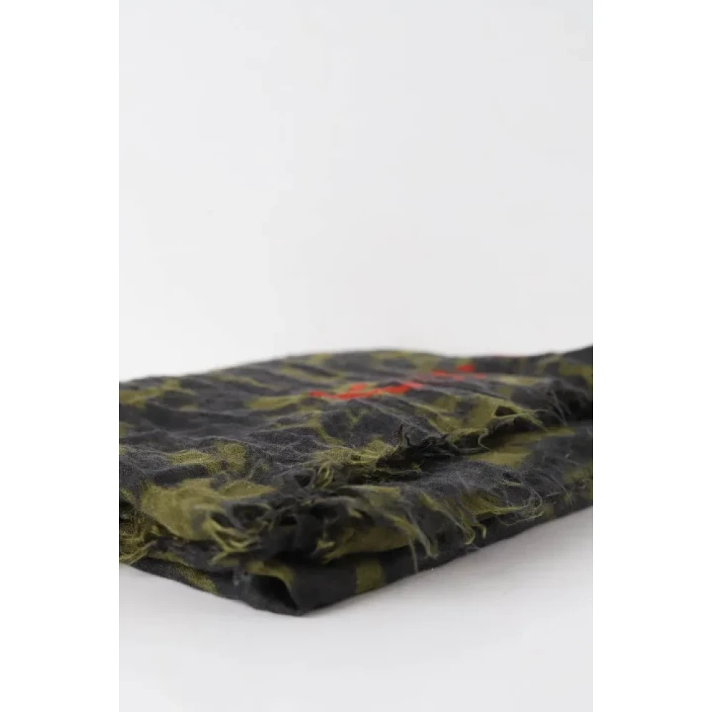 Louis Vuitton Vintage Pre-owned Cotton scarves Green Dames