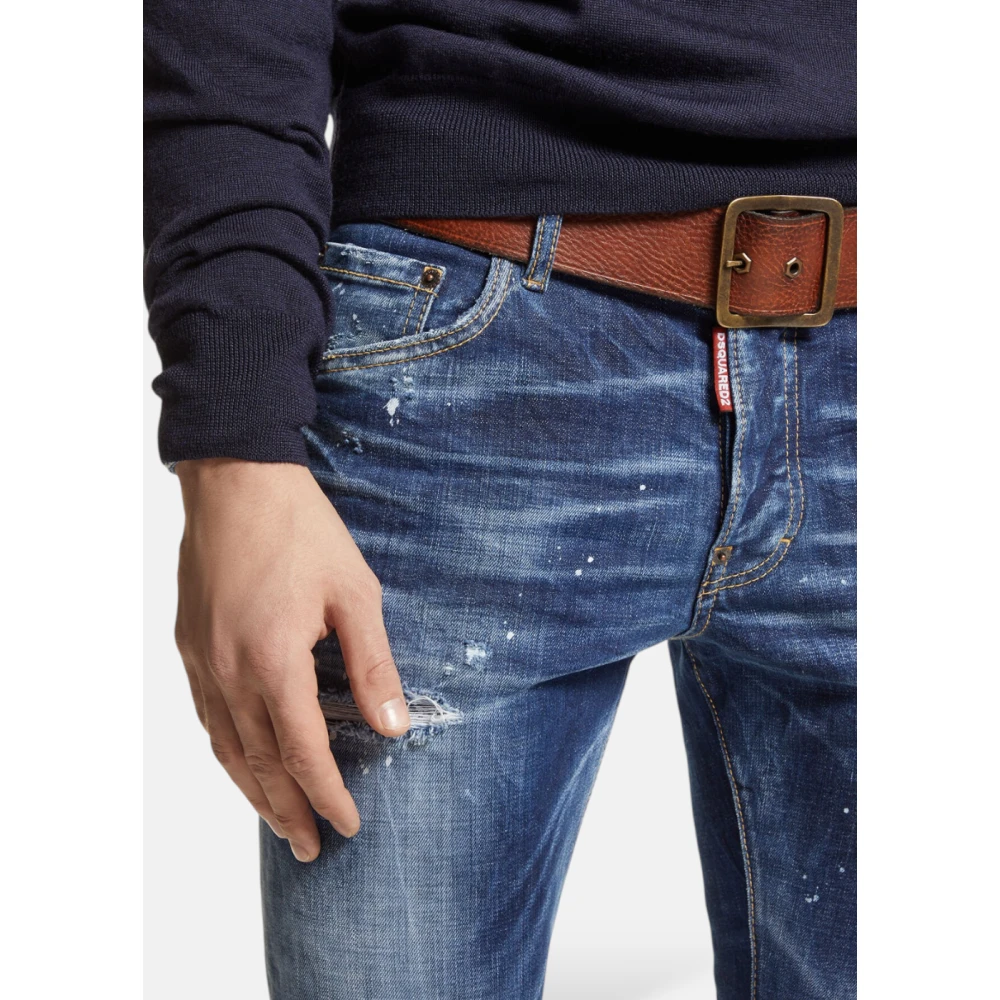 Dsquared2 Donkere Easy Wash Skater Jeans Blue Heren