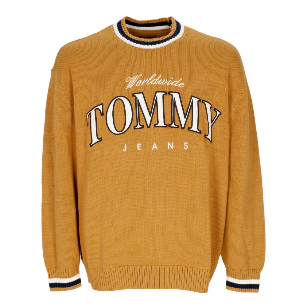 Tommy Hilfiger Relaxed Varsity Sweater Alchemy Yellow Heren