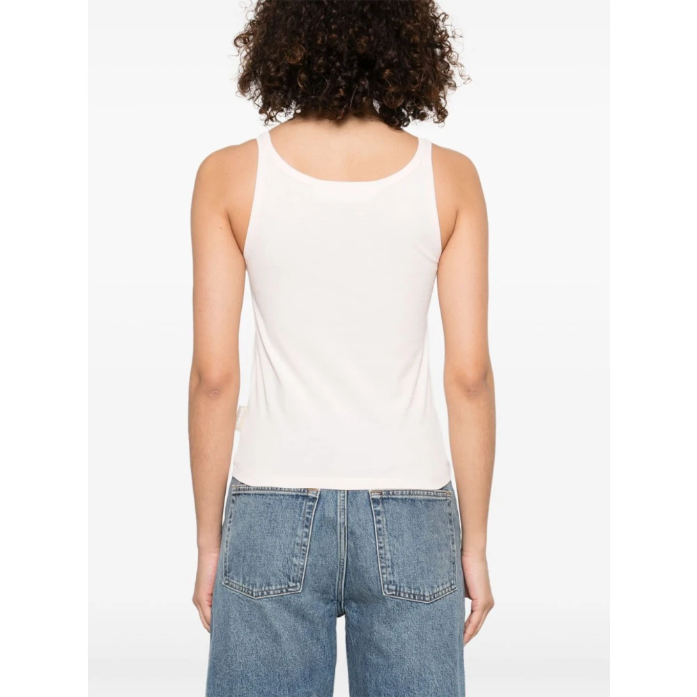 Palm Angels Lichtroze Mouwloze Top met Ronde Hals Pink Dames