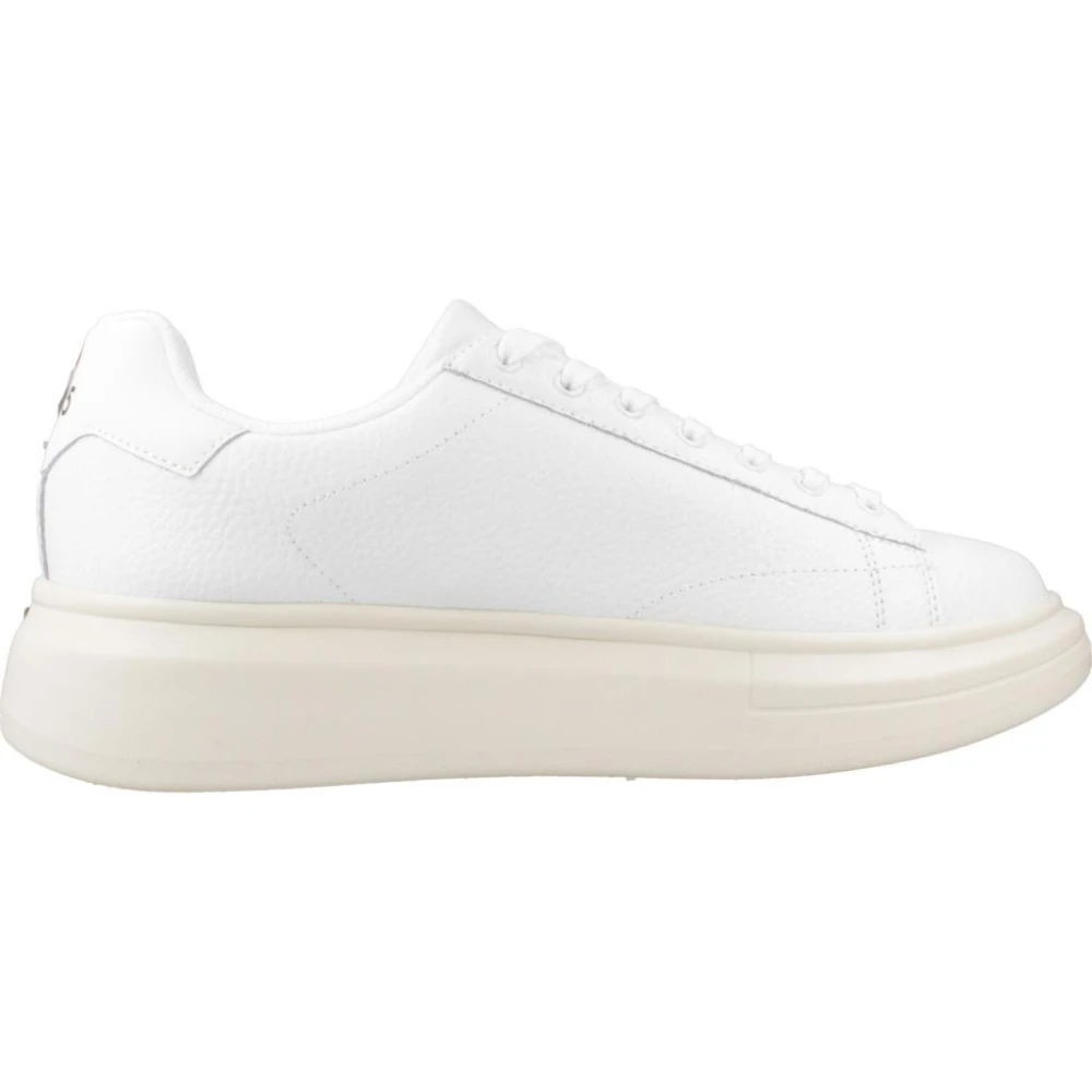 Liu Jo Zwarte en witte leren sneakers Heren Schoenen