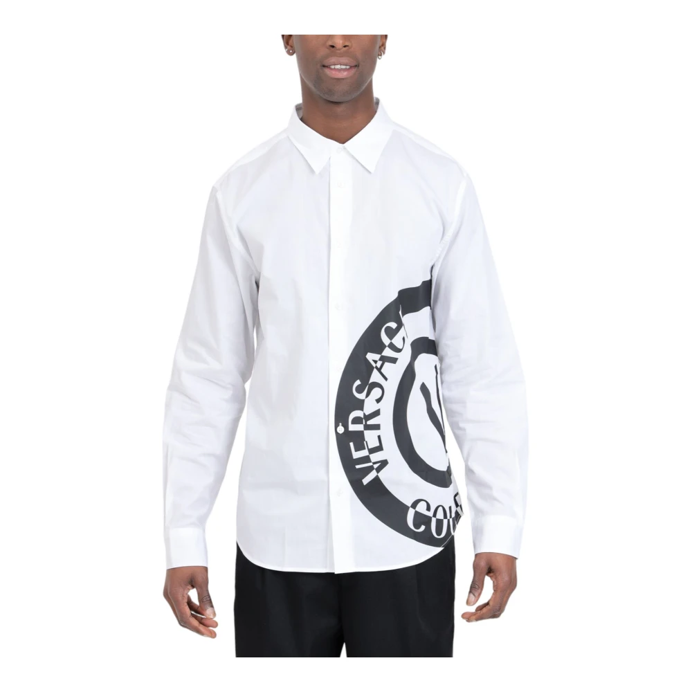 Versace Jeans Couture Lange mouwen overhemd White Heren