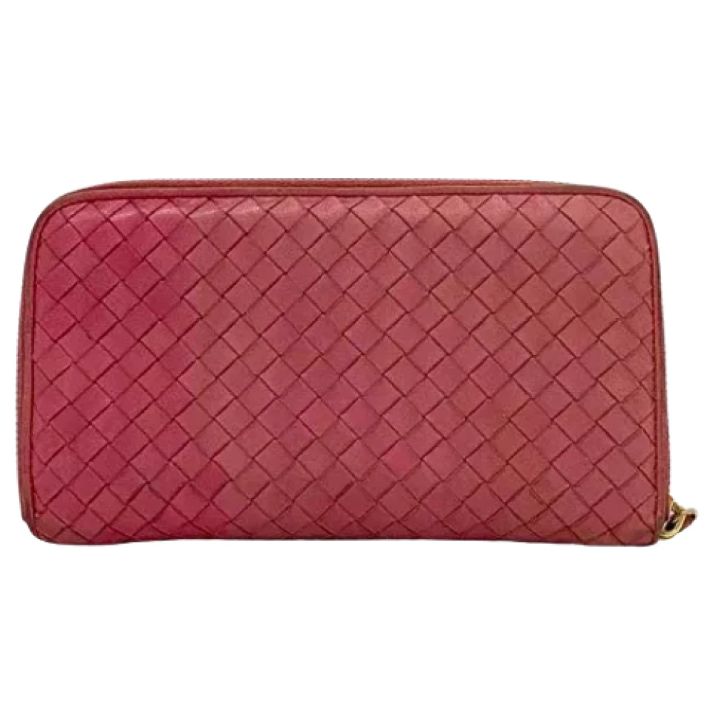 Bottega Veneta Vintage Pre-owned Leather wallets Pink Dames