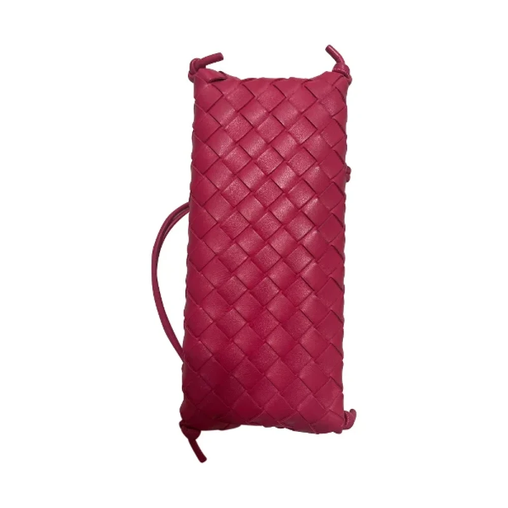 Bottega Veneta Vintage Pre-owned Leather shoulder-bags Pink Dames