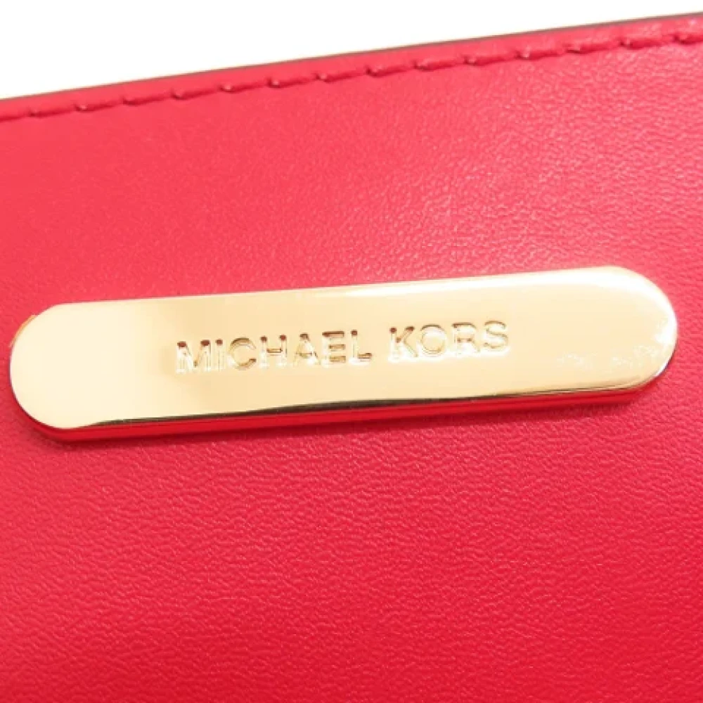 Michael Kors Pre-owned Leather handbags Red Dames