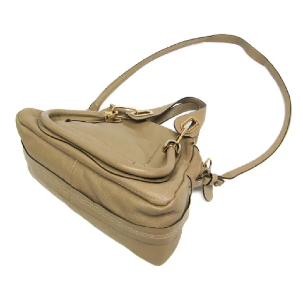 Chloé Pre-owned Leather handbags Gray Dames