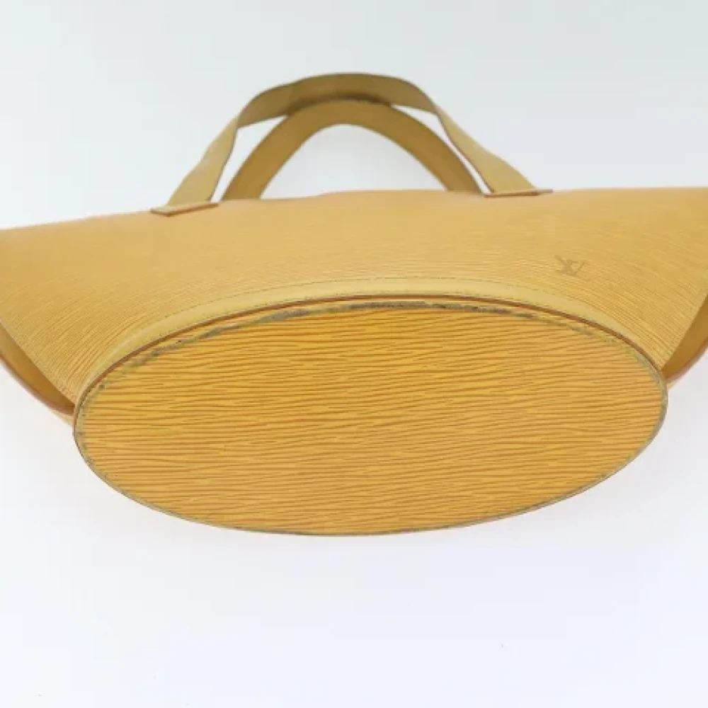 Louis Vuitton Vintage Pre-owned Leather handbags Yellow Dames