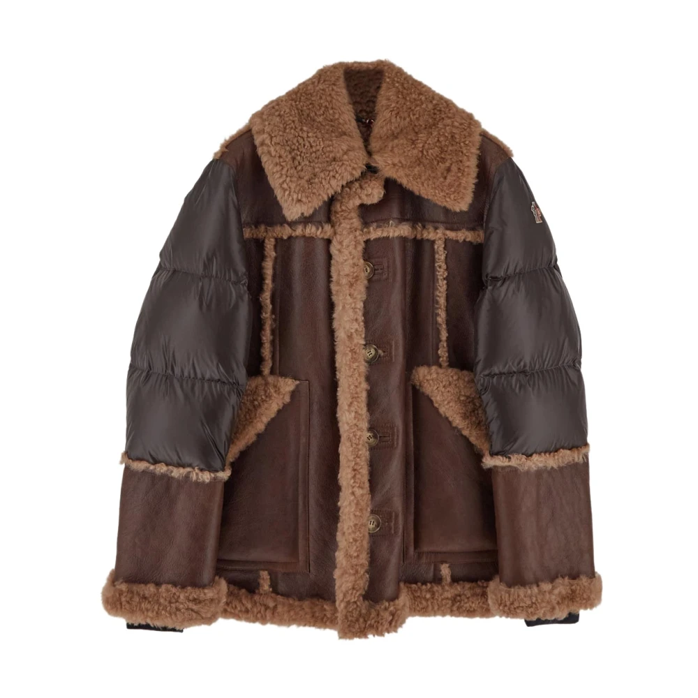 Jackets > Faux Fur & Shearling Jackets - - Moncler - Modalova