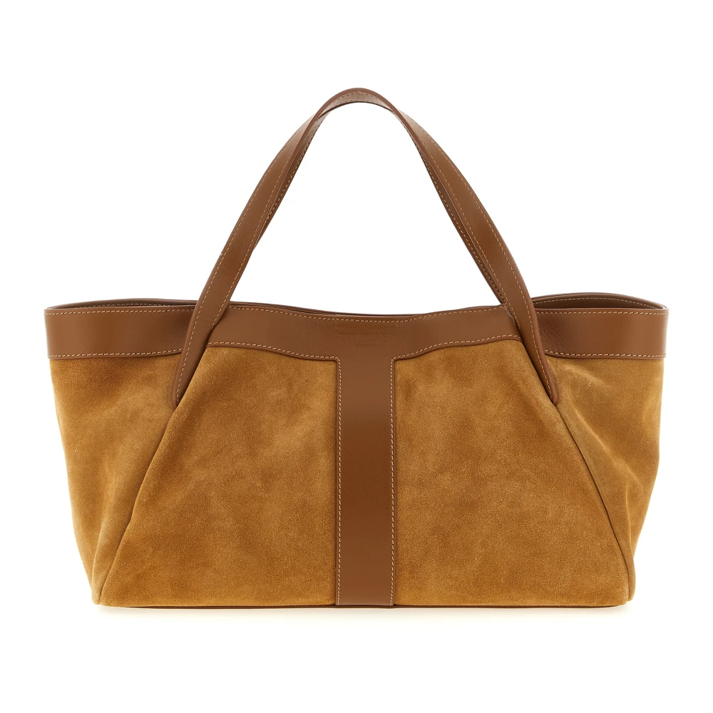 Twinset Women's Brown Suede Shoulder Bag