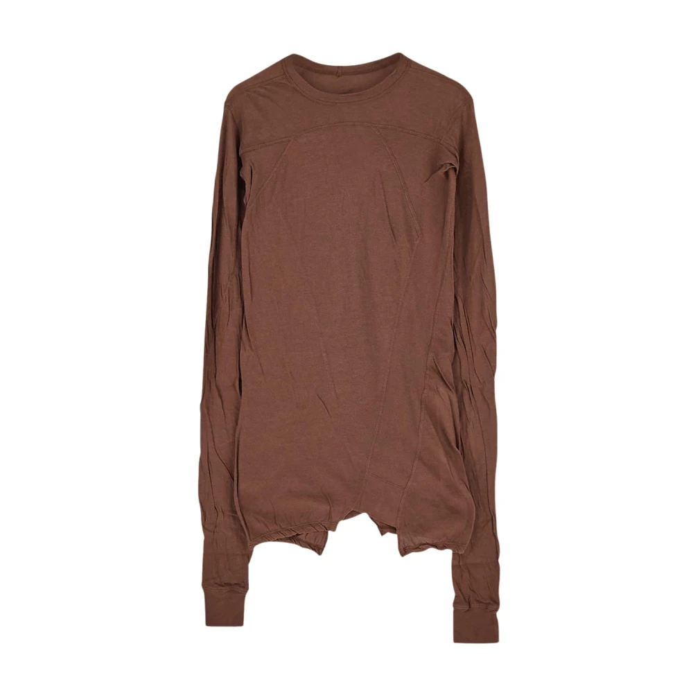 Rick Owens Geo Katoenen T-shirt Brown Dames