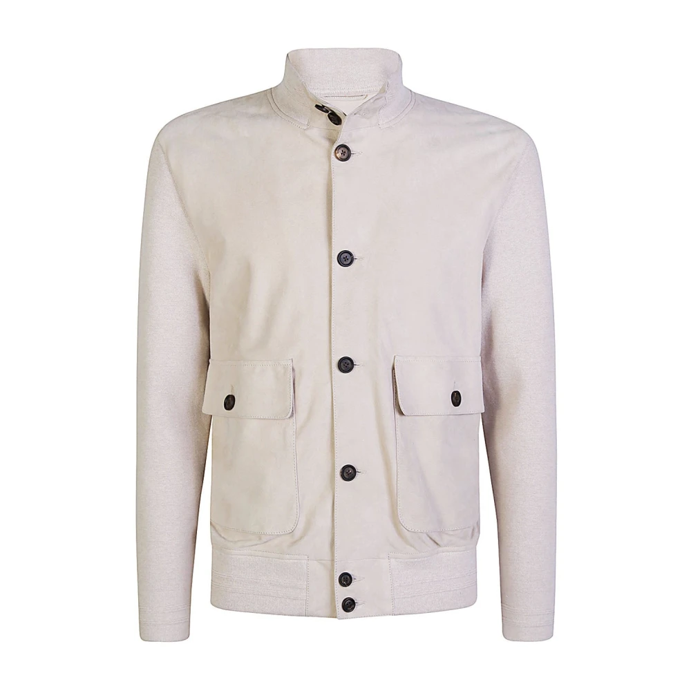 Eleventy Suède en Gebreid Jack Beige Heren