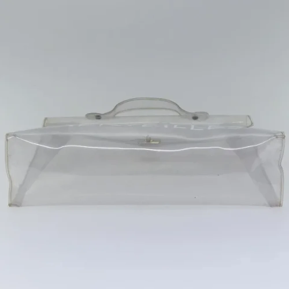 Hermès Vintage Pre-owned Vinyl handbags Gray Dames