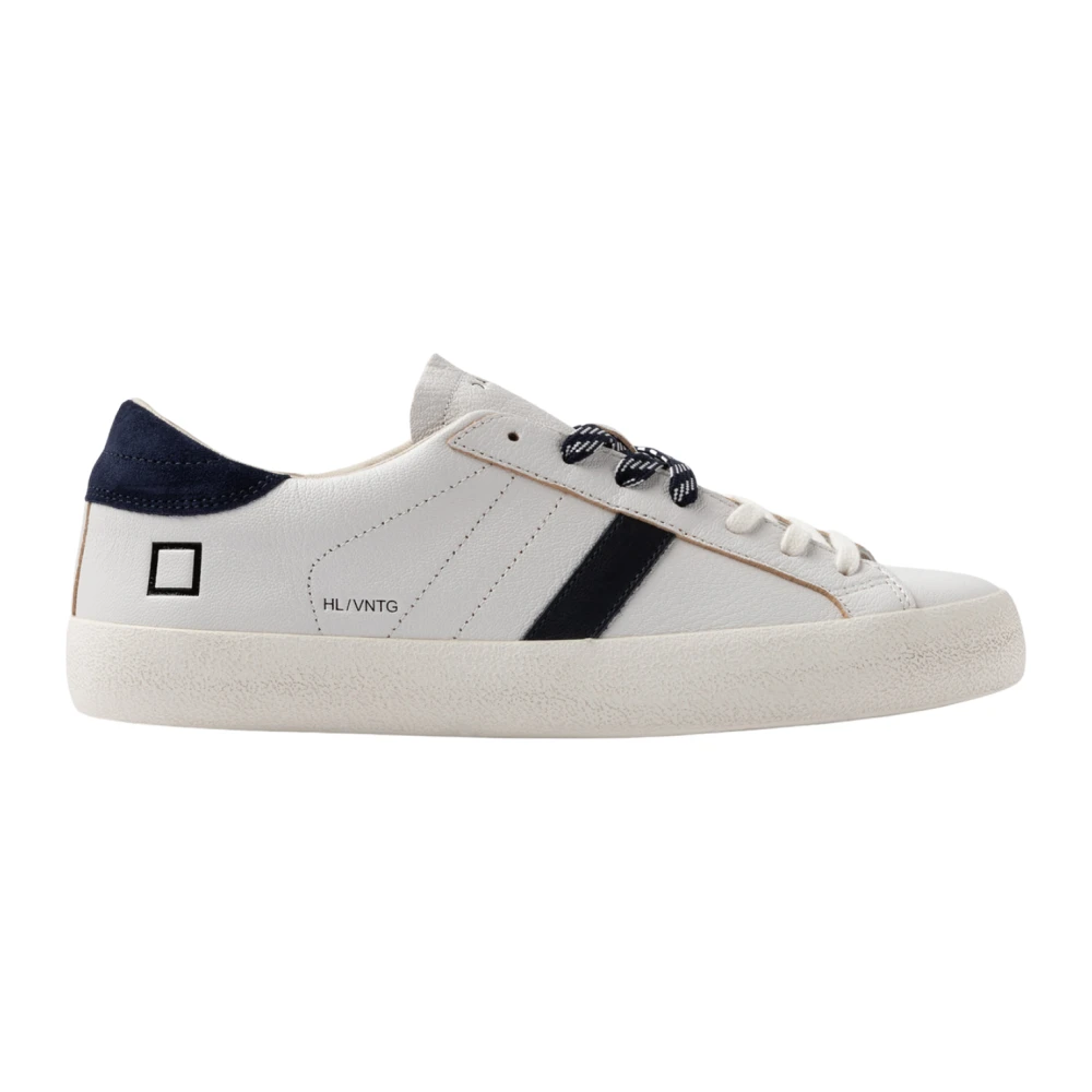 D.a.t.e. Men's White Sneakers, 9 Uk, Hill Low