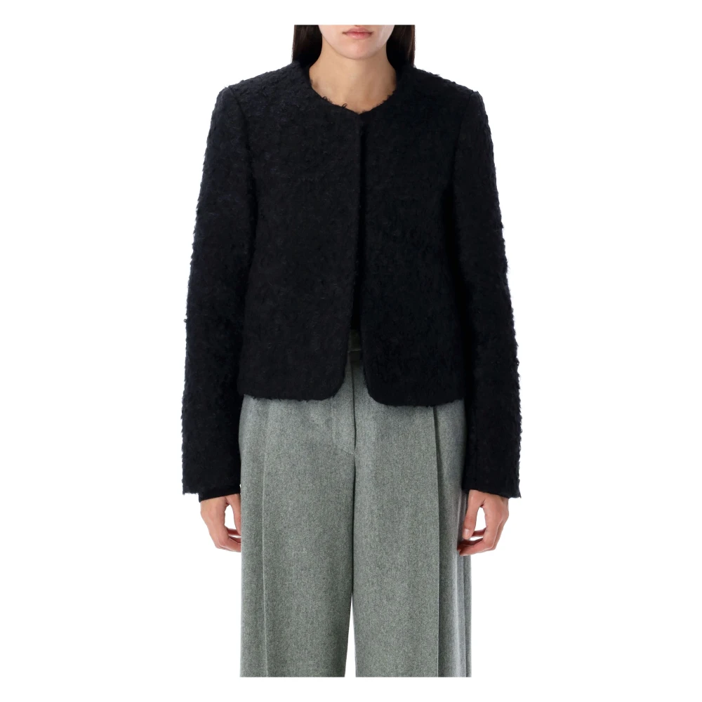 The Garment Zwarte Wollen Blend Vienna Jas Black Dames