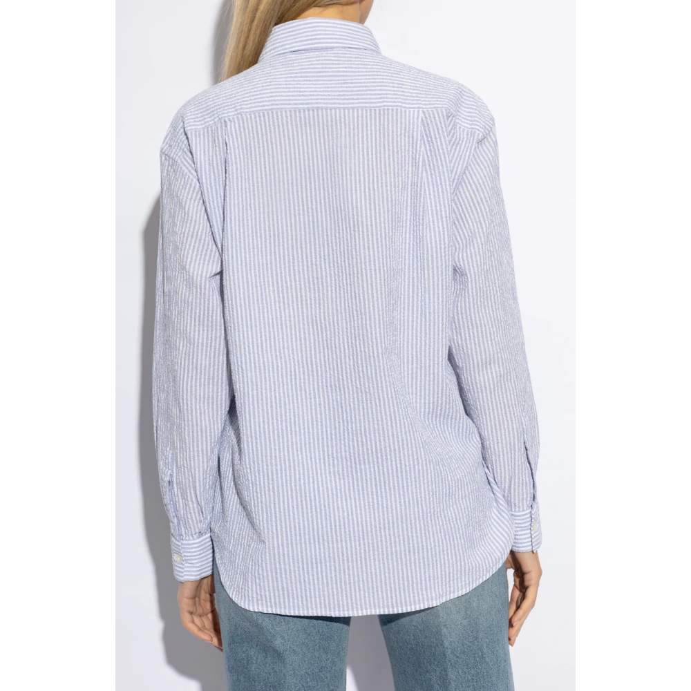 Woolrich Ruimvallend overhemd Blue Dames